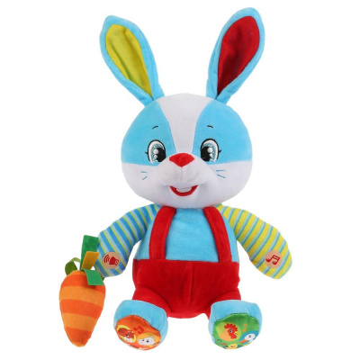 Мягкая озвученная игрушка Заяц Гоша 25 см Мульти-Пульти M9856-32 01